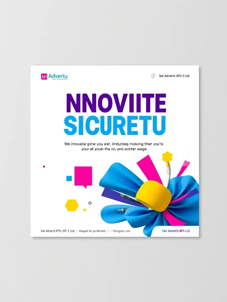 A visually appealing print advertisement design, showcasing Sel Adverttu SPV 2 Ltd's capabilities in creating impactful traditional advertising materials.