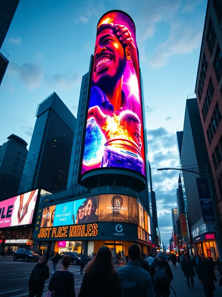 A dynamic outdoor billboard advertisement design, representing Sel Adverttu SPV 2 Ltd's expertise in creating impactful outdoor advertising campaigns.