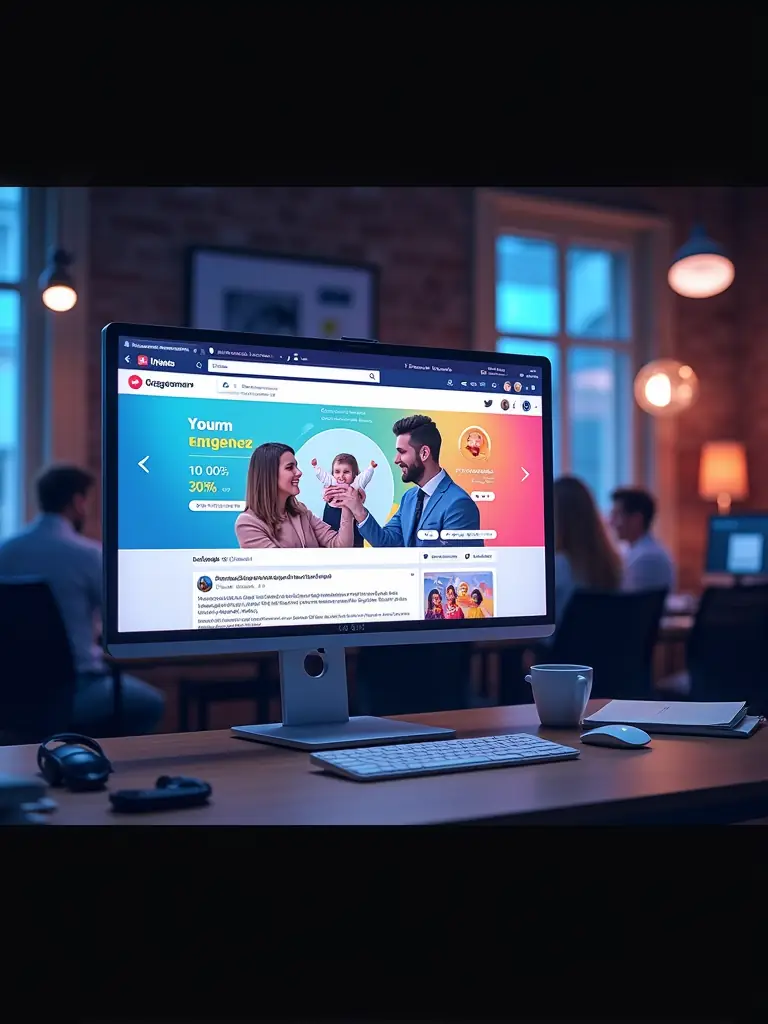 An image depicting a successful social media campaign with high engagement metrics, illustrating Sel Adverttu SPV 2 Ltd's expertise in social media advertising.